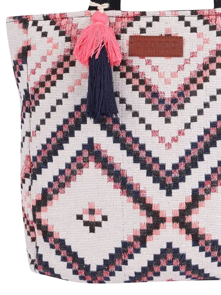 ASTRID Handmade Macrame Flap Over Sling Bag For Girls And Women