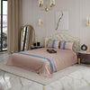 Stoa Paris Bedsheets for Double Size Bed Satin Bedsheet Set Colour Chateau Charisma-Champagne