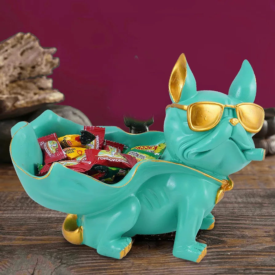 ZART Cool Dog Showpiece for Home Shelves Decor Item, Home Kitchen Decor, Best for Put Any Type Products E.g Key, Mobile Phone, Wallets, Optical, Earphone, Watches,etc. 