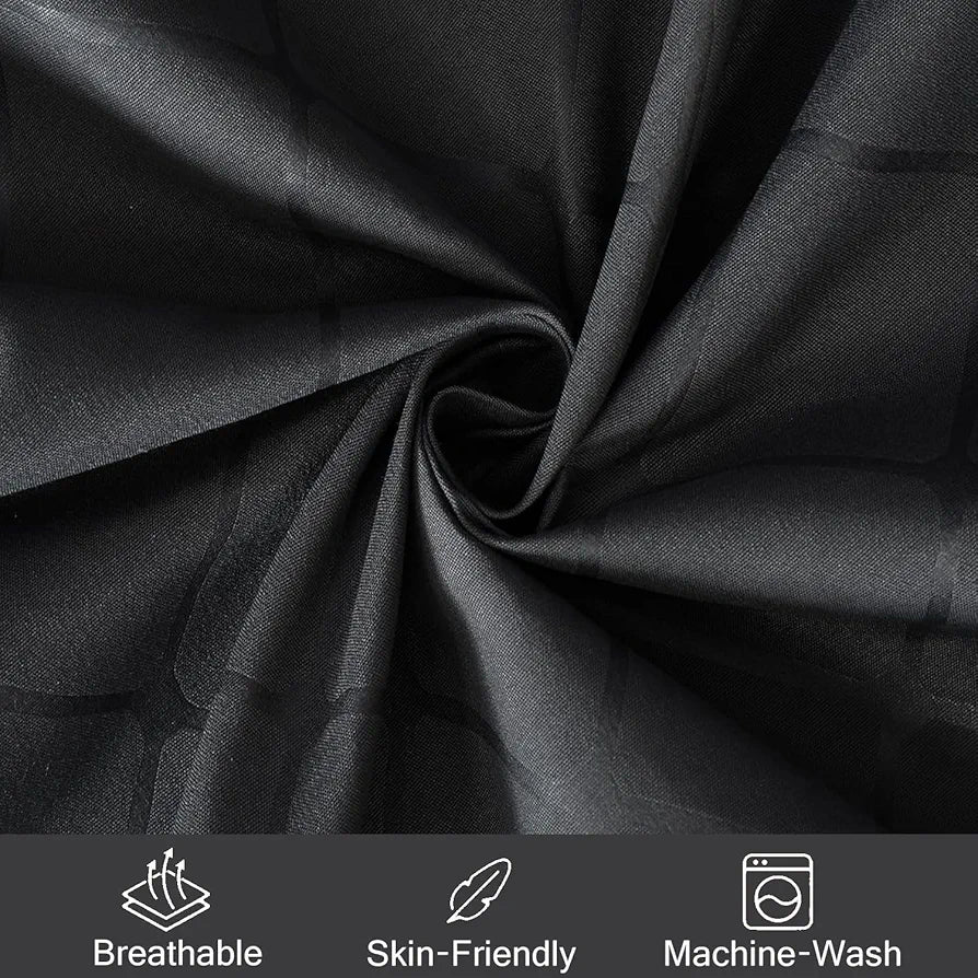FRESH FROM LOOM Microfiber Single Bed Geometric Bedsheet - Hypoallergenic Wrinkle Free Bed Sheets With 1 Pillow Covers , 144 TC