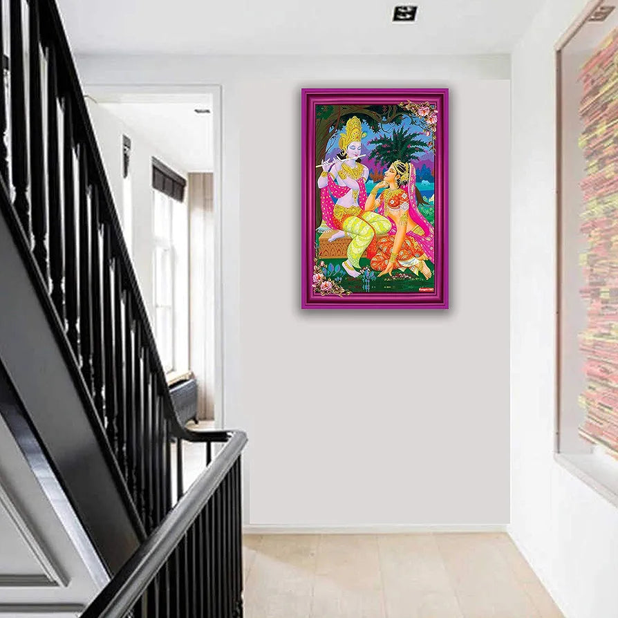 Rangoli MDF Wall Stick Decorative Panel 12x18 Wall Art for Home, Living Room, Bedroom, Office & Decoration. P-1, Design-19