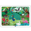 Mini Leaves 35 Piece Puzzle for Kids | Jungle Birds Jigsaw Puzzle | Educational Toys for Kids 3+ Years With Wooden Tray