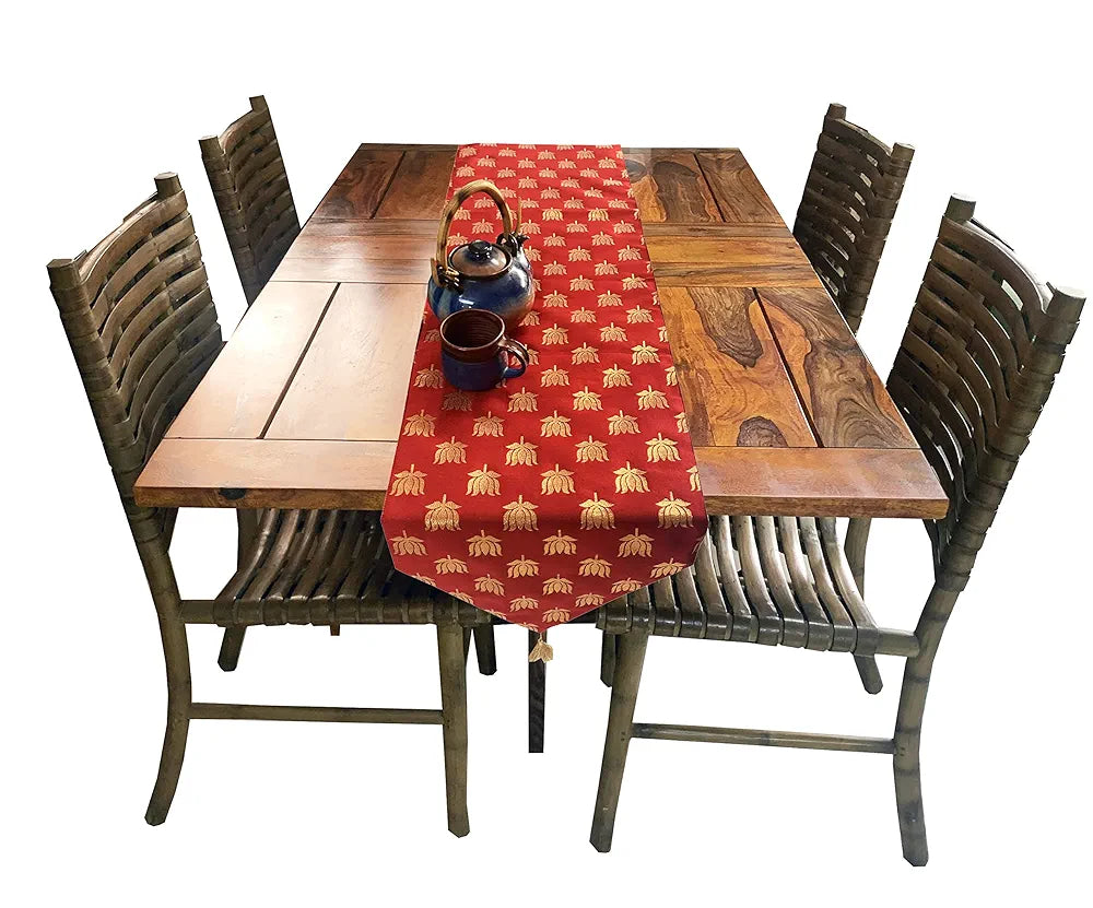 VIREO- Dopian Silk Jacquard Table Runner 12