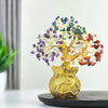 Zaicus Lucky Feng Shui 7 Chakra Tree with Golden Money Bag Base