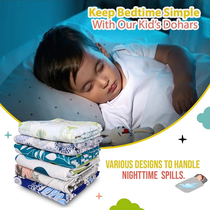 Divine Casa Cotton Geometric Print 120 GSM New Born All Season Ultrasoft Single Baby Blanket for Babies 