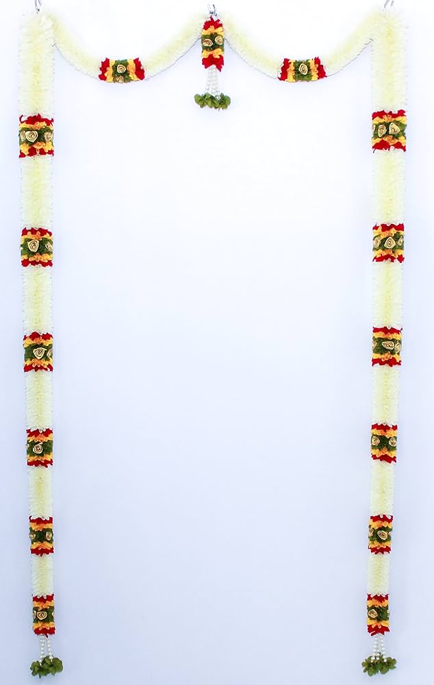 Daedal crafters Big Thoma Toran for Main Door Entrance, Reusable Thoran for Pooja Mandir & Living Room Décor, Bandarwal for Festival Decoration, Flower Hanging for Home & Office Décor 