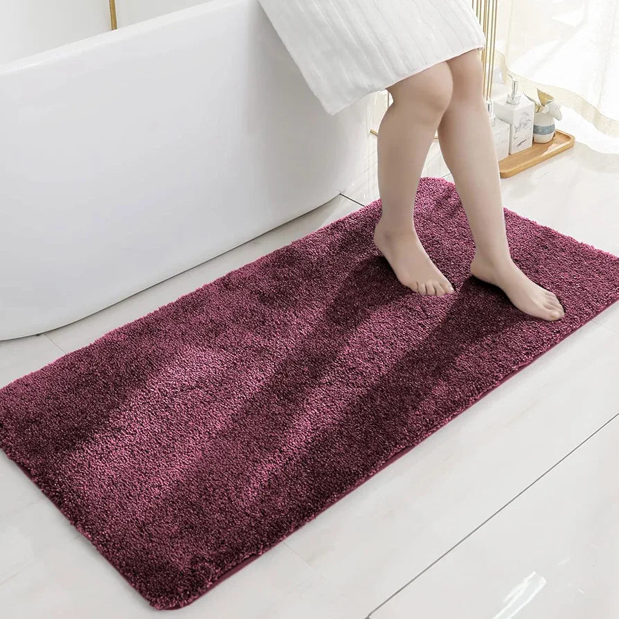 LUXE HOME INTERNATIONAL Bathmat 2500 Gsm Microfiber Anti Skid Slip Water Absorbent Machine Washable And Quick Dry Newman Rectangular Mats For Bathroom,Kitchen,Entrance