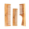 The Bamboo Bae Neem Comb Combo | Women & Men | Handmade Wooden Natural Combs | Promotes Hair Growth