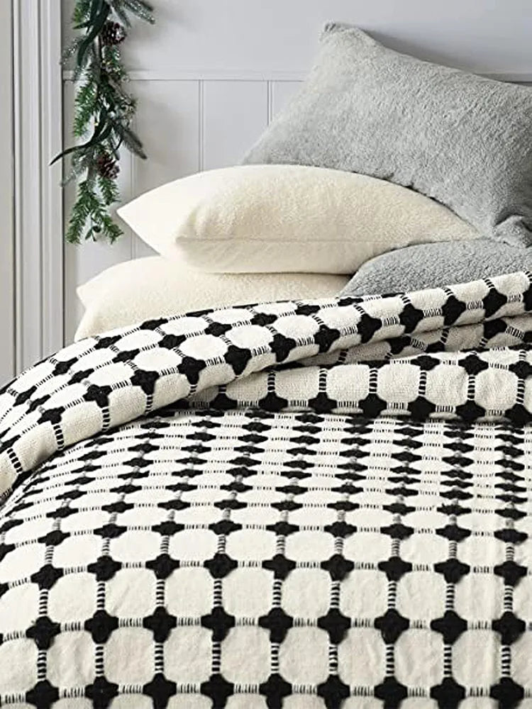 SASHAA WORLD Striped Super Soft & Breathable Throw Blanket | for Living Room, Bed, Sofa & Chair 