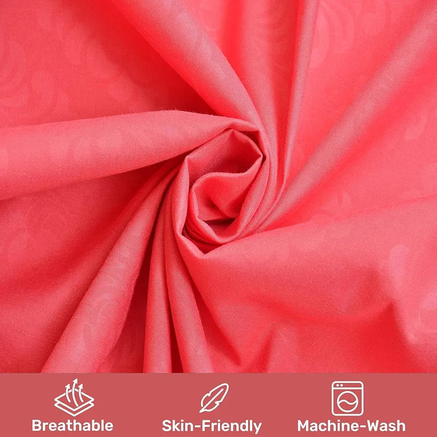 FRESH FROM LOOM Single Bedsheet - Microfiber Rotary Printed, Hypoallergenic, Wrinkle Free with 1 Pillow Covers , 144 TC