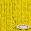 Marigold Artificial Flowers for Decoration Long Garland 5 Feet Long 5 Pcs Yellow