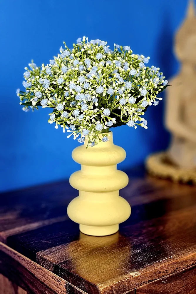 SATYAM KRAFT 1 Pcs Artificial Baby’s Breath Flowers Bouquet | Pink Decorative Faux Flowers for Home Décor, Living Room, Bedroom, Office, Table Centerpiece, Wedding & Festive Decoration.