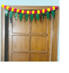 Artificial Marigold &Mango Leaves Simple Door-Window Toran Yellow and Red