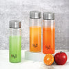 Cello H2o Steelox Glass Water Bottle | 920 Ml | Set of 3 | Silver