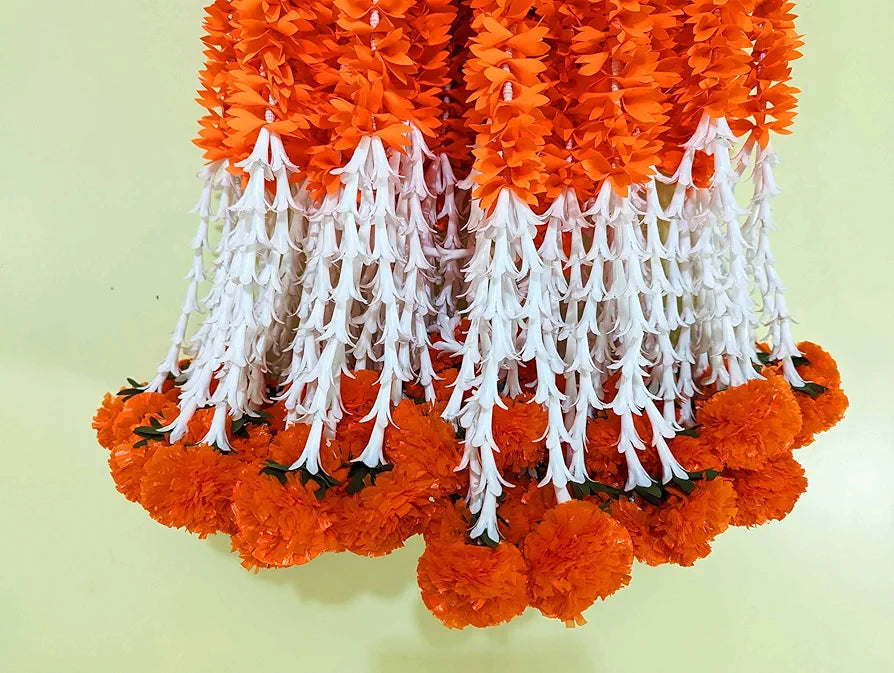 AFARZA; CHOICE GOOD FEEL GOOD Artificial Flower Garland Toran For Door Entrance Home Decoration Hanging 4Pieces 