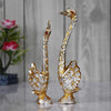 Ecraftindia Dancing Swan Couple Statues Decorative Bird Figurines Showpieces