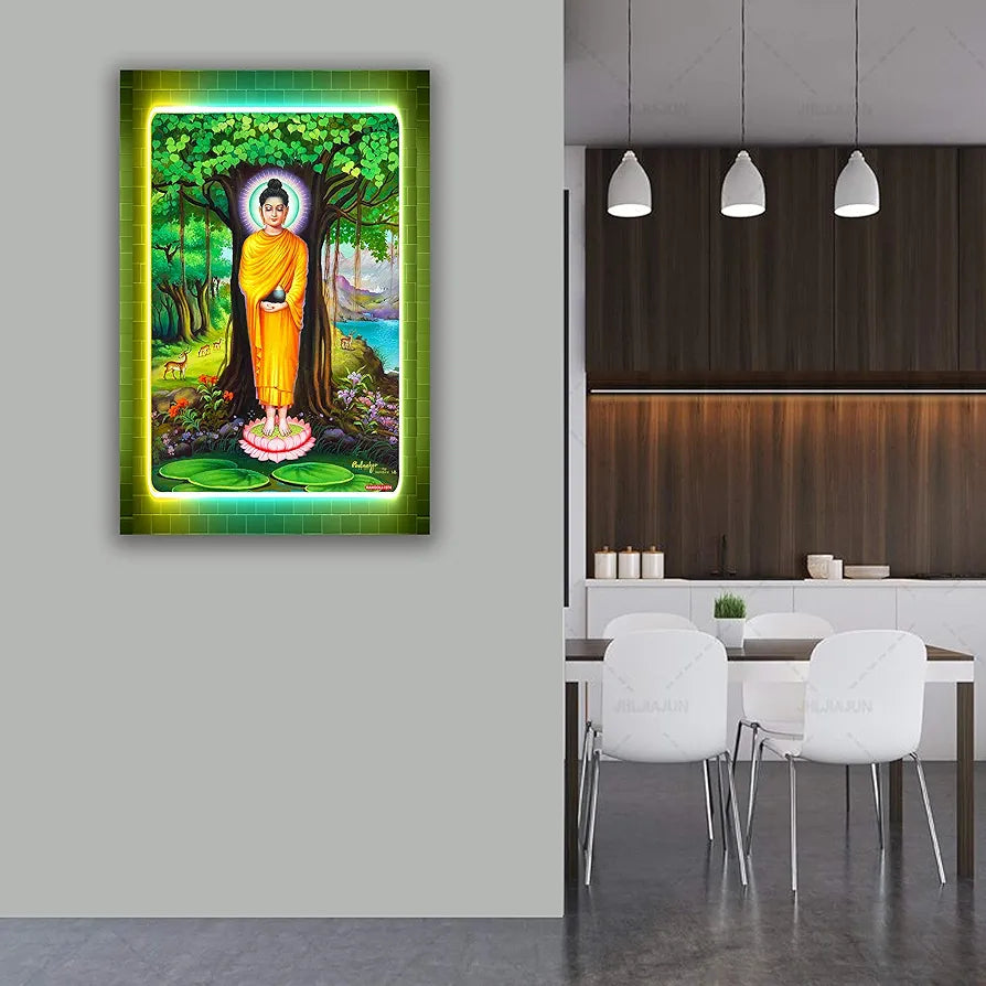 Rangoli MDF Wall Stick Decorative Panel 12x18 Wall Art for Home, Living Room, Bedroom, Office & Decoration. P-1, Design-26