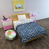 Divine Casa 120 GSM Microfiber Reversible Kids Single Bed Comforter Ultra-Soft Toddler Blanket Colour Blueprint