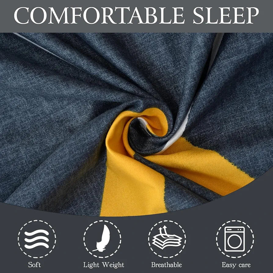 FRESH FROM LOOM Microfiber King Size Double Printed Bedsheet - Hypoallergenic Wrinkle Free Bed Sheets with 2 Pillow Covers , 144 TC