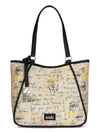 Zouk Naisha Tote Bag With Jute & Leather