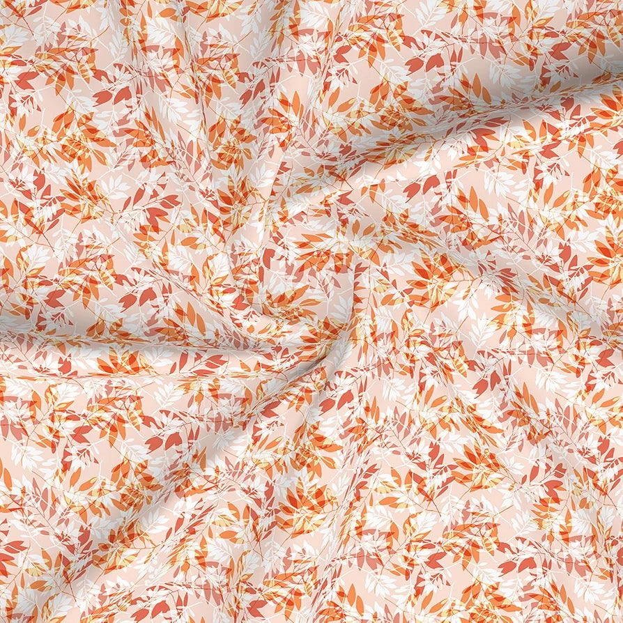 Layers Home Easy 100% Cotton Bedsheet Set for All Seasons - Lightweight, Moisture Absorbent, Machine Washable & Easy to Care - 144 TC - Queen Size 