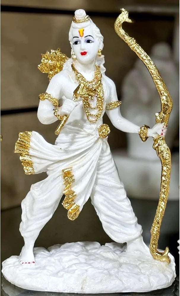 ALILA Marble Finish Murti Idol Statue Sculpture Spiritual Hindu God | Decorative Idols - Home Mandir Temple Office Pooja Room Decor 