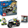 Lego City Police Motorcycle Chase Toy, Motorbike Set for Ages 4 and up 60455 Building Blocks Toys for 4+ Gift for Boys and Girls