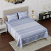 Varde 210 TC Double Bedsheet with Pillow Cover 2 Handloom Cotton Bedsheets Tropical Blue