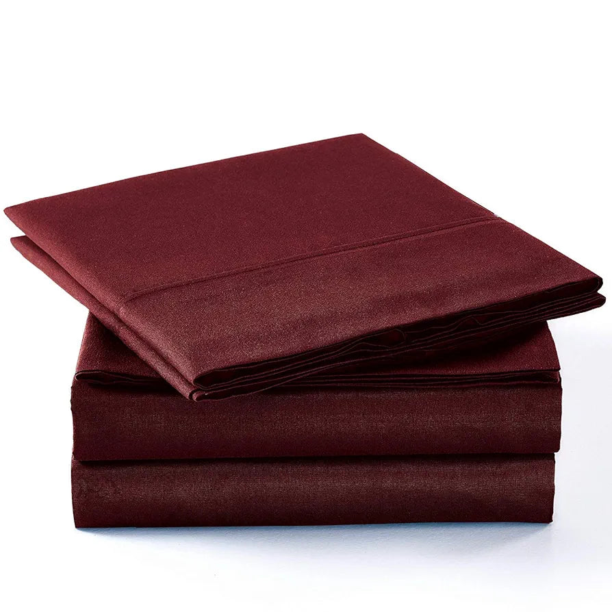 Trance Home Linen Zippered 100% Cotton 400 TC Plain King Size Duvet Cover Quilt Cover Blanket Cover Razai Comforter Cover with 2 Pillow Covers 