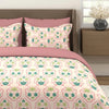 Layers Be Bold Cotton Bedsheet Set for All Seasons Lightweight 140 TC Queen Size Sheen Green Color
