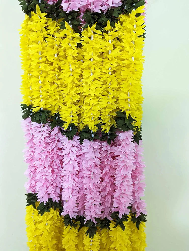 AFARZA; CHOICE GOOD FEEL GOOD Artificial Flower Garland Toran For Door Entrance Home Decoration Hanging 4Pieces 5Ft 