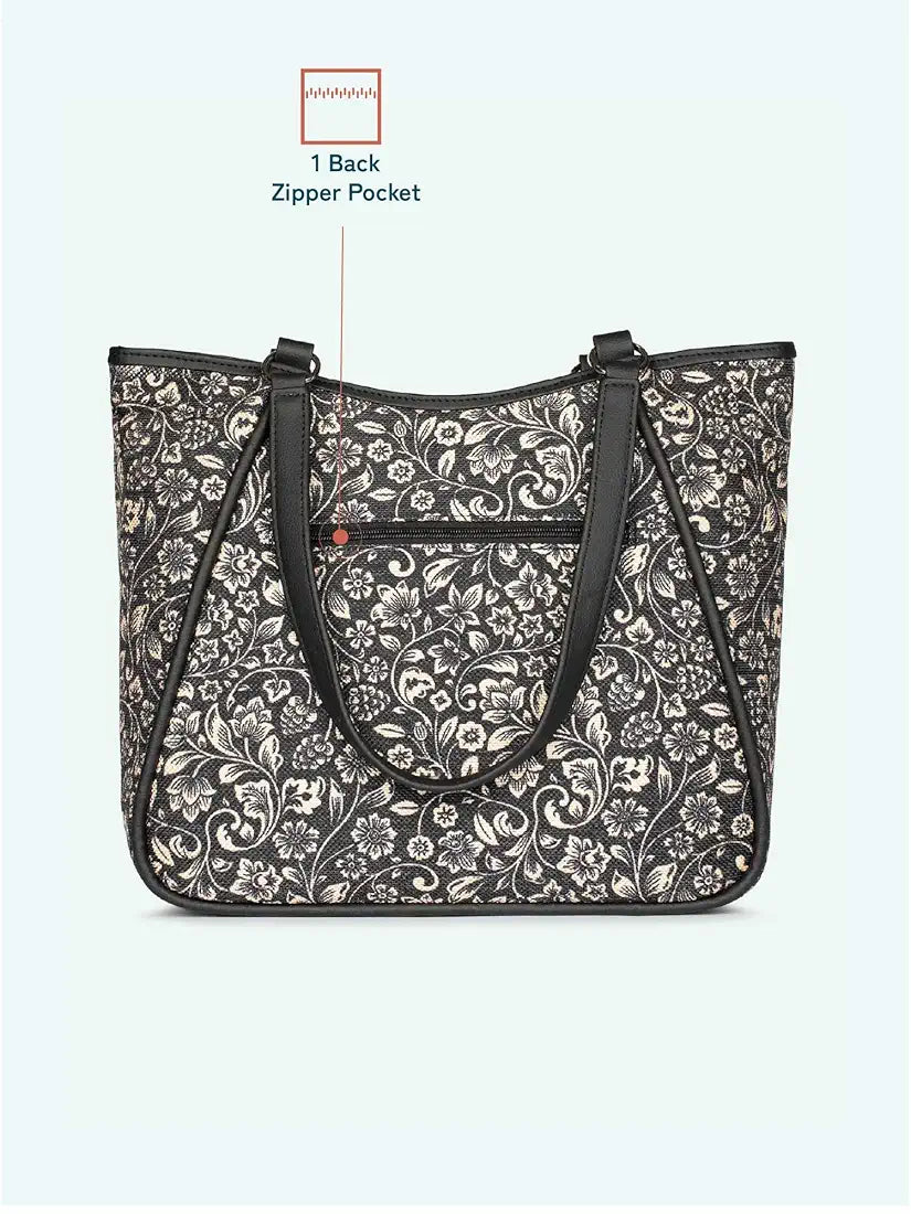 ZOUK Naisha Tote Bag l | Vegan Leather Handbag for Women