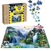 Webby Kids High Mountains with Waterfall Wooden Jigsaw Puzzle 252 Pieces