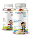 Meadbery Multivitamin Gummies and Vegan Omega Gummies For Kids Combo