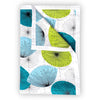 Divine Casa Floret 100% Cotton Double Dohar 120 GSM Soft & Lightweight Throw Blanket Colour Aqua