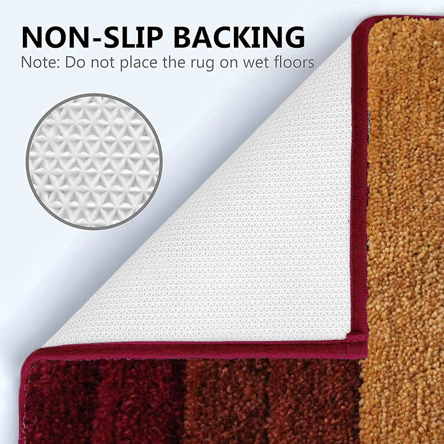 LUXE HOME INTERNATIONAL Microfiber Luxe Home Bath Mat Soft Anti Slip Skid Luxury Mats for Bathroom Door 40X60 Cm  Pc 1, Rectangular
