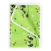 Divine Casa Pure Cotton Printed Single Dohar for Newborn Baby 120 GSM Soft & Lightweight Throw Blanket Colour Ice Green