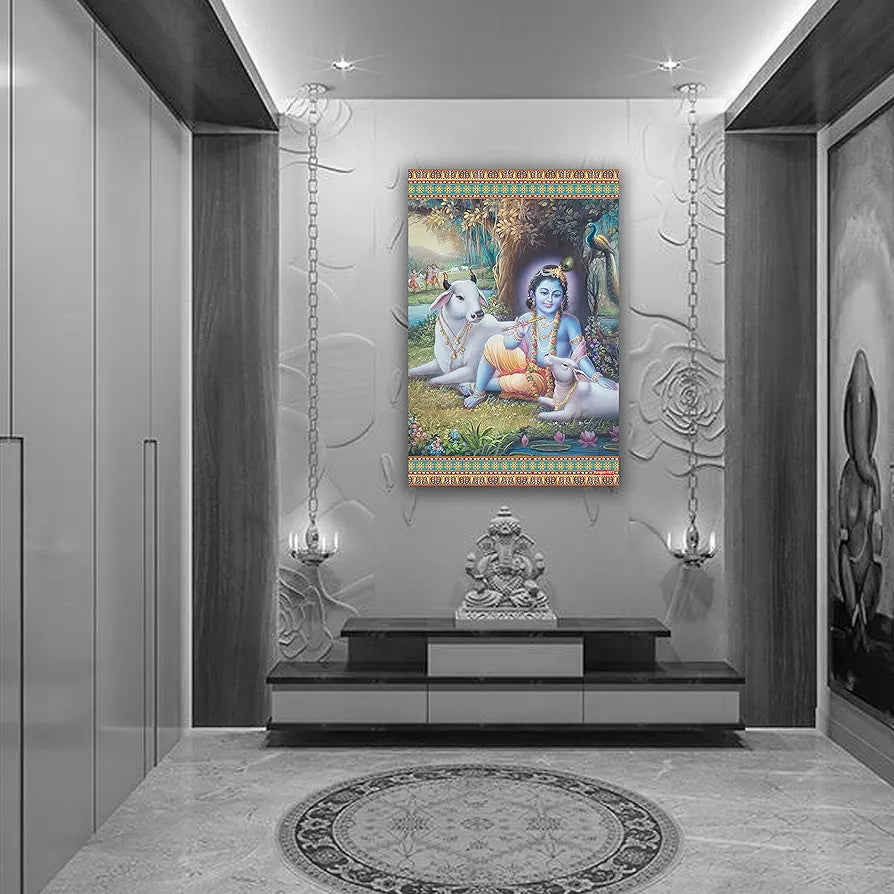 Rangoli MDF Wall Stick Decorative Panel 12x18 Wall Art for Home, Living Room, Bedroom, Office & Decoration. P-1, Design-25