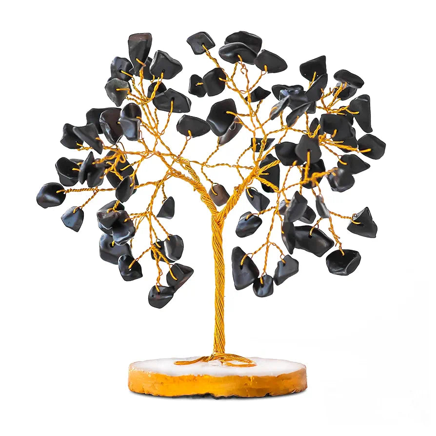 Crystal Tree - Car Dashboard Accessories - Dashboard Figurines & Idols - Crystal showpieces - Home Decor Items - Crystal Tree for Good Luck - Feng Shui Item 