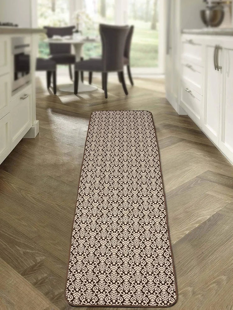 Saral Home Fleur Designer Soft Cotton Durable & Washable Multipurpose Runner for Home/Kitchen/Living Area/Lobby/Office with Anti Skid Backing 