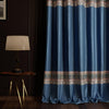 Stoa Paris Curtain for Home, Single pc Patterned Curtain for Window, Living Room Colour Celestial Blue