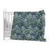 Divine Casa 120 GSM Microfiber Single Kids Dohar Soft & Lightweight Throw Blanket Floral Branches Pattern Colour Teal & White