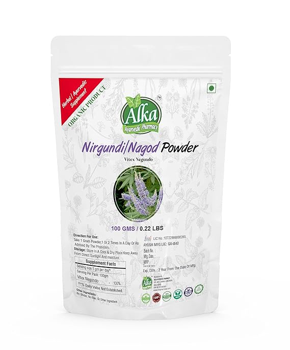 Alka Ayurvedic Pharmacy Nirgundi Powder - 100 gms - Swadesii