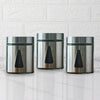 Femora Kitchen Storage Jars Steel Finish With See Through Window Jar | 700 Ml | Pack of 3