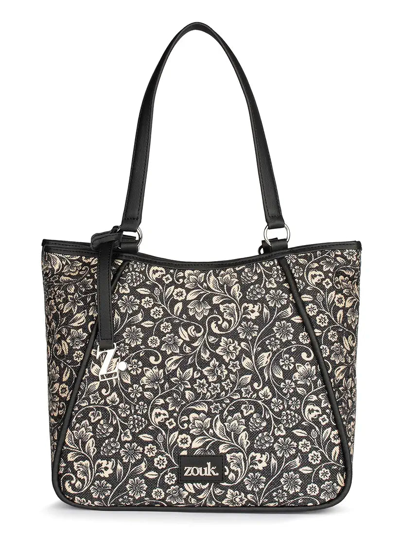 ZOUK Naisha Tote Bag l | Vegan Leather Handbag for Women