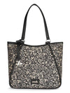 Zouk Naisha Tote Jute & Leather Handbag for Women