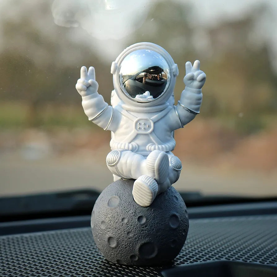 Street27® Astronaut Figurine Showpiece for Home Décor Idols for Office Desk Table Astronaut Toy for Car Dashboard, Statue for Gift Gifting Items Birthday Decoration , Space