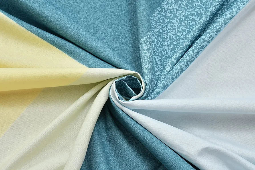 THE HOME STYLE Cotton Feel Glace Cotton Elastic Fitted Printed King Size Double Bed Bedsheet With 2 Pillow Cover,300 TC