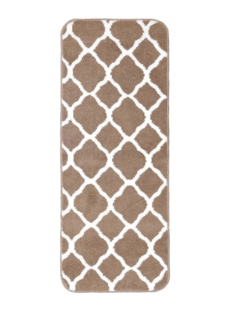 Saral Home Tangier Soft Microfiber Durable & Washable Multipurpose Bedside Runner for Home/Kitchen/Living Area/Lobby/Office Entrance with Anti Skid Backing 
