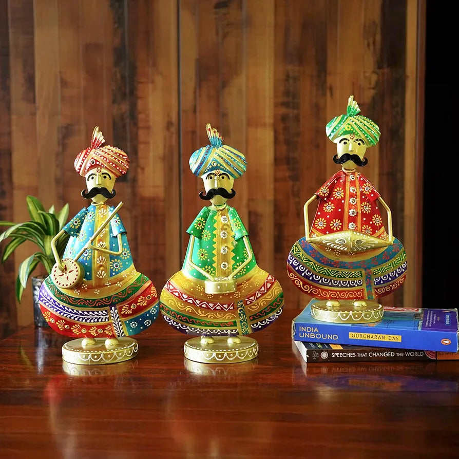 Ekhasa Nostrae Metal Show Pieces for Home Decor | Gift Items for Showcase, TV Unit Decor | Statue, Figurines, Artifacts for Table, Living Room Decor Items 